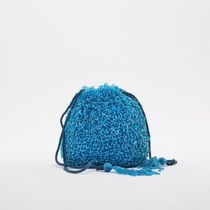 Zara BEADED BUCKET BAG